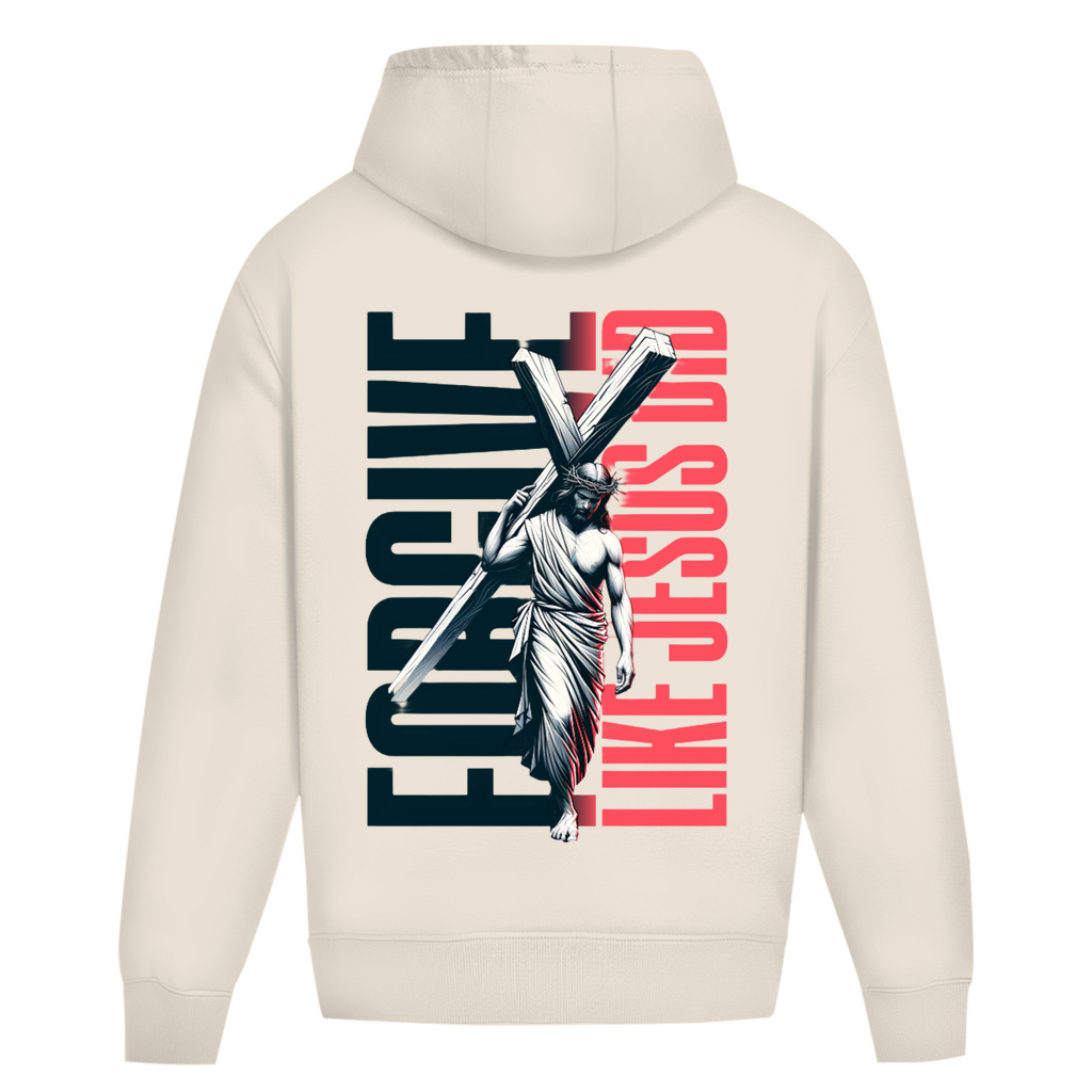 Oversize Hoodie Ohne Kordel Forgive like Jesus did