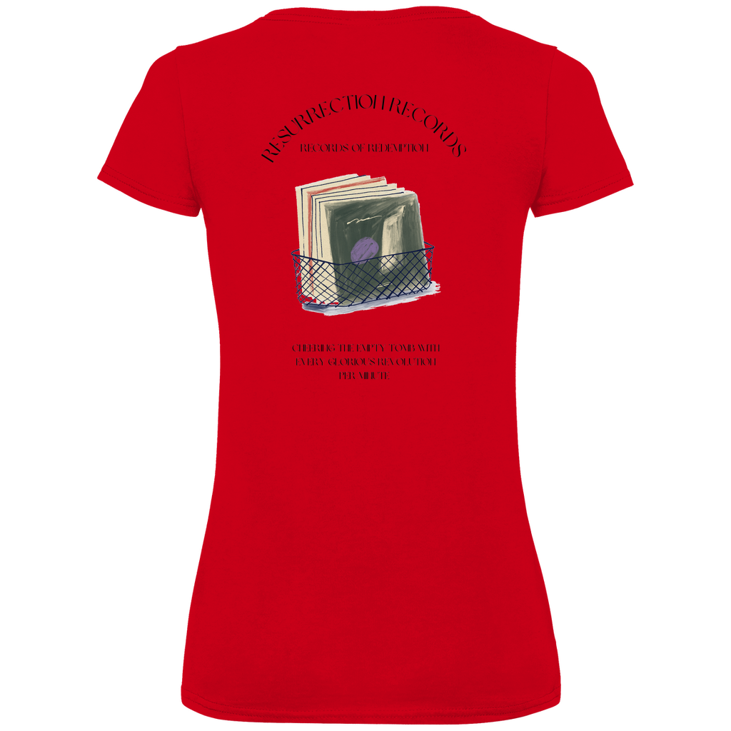 Damen Premium Bio V-Neck T-Shirt Christian Crates