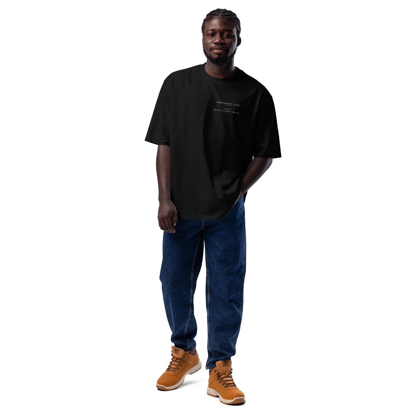 ChristianCrates - Backprint Oversized heavyweight t-shirt