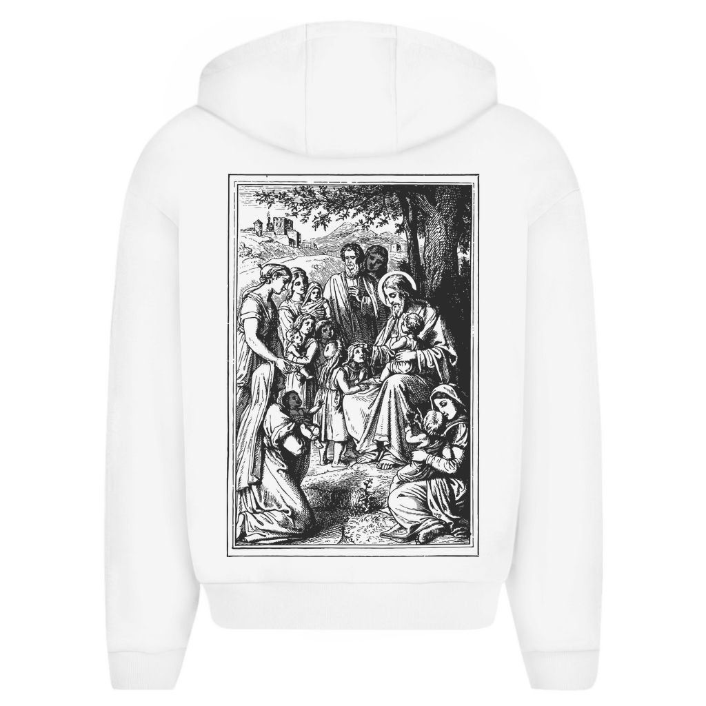 Herren Oversize Zipper Hoodie Savior's Cildren