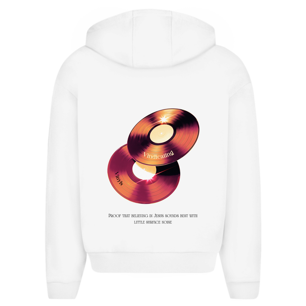 Herren Oversize Zipper Hoodie Vindicating Vinyls