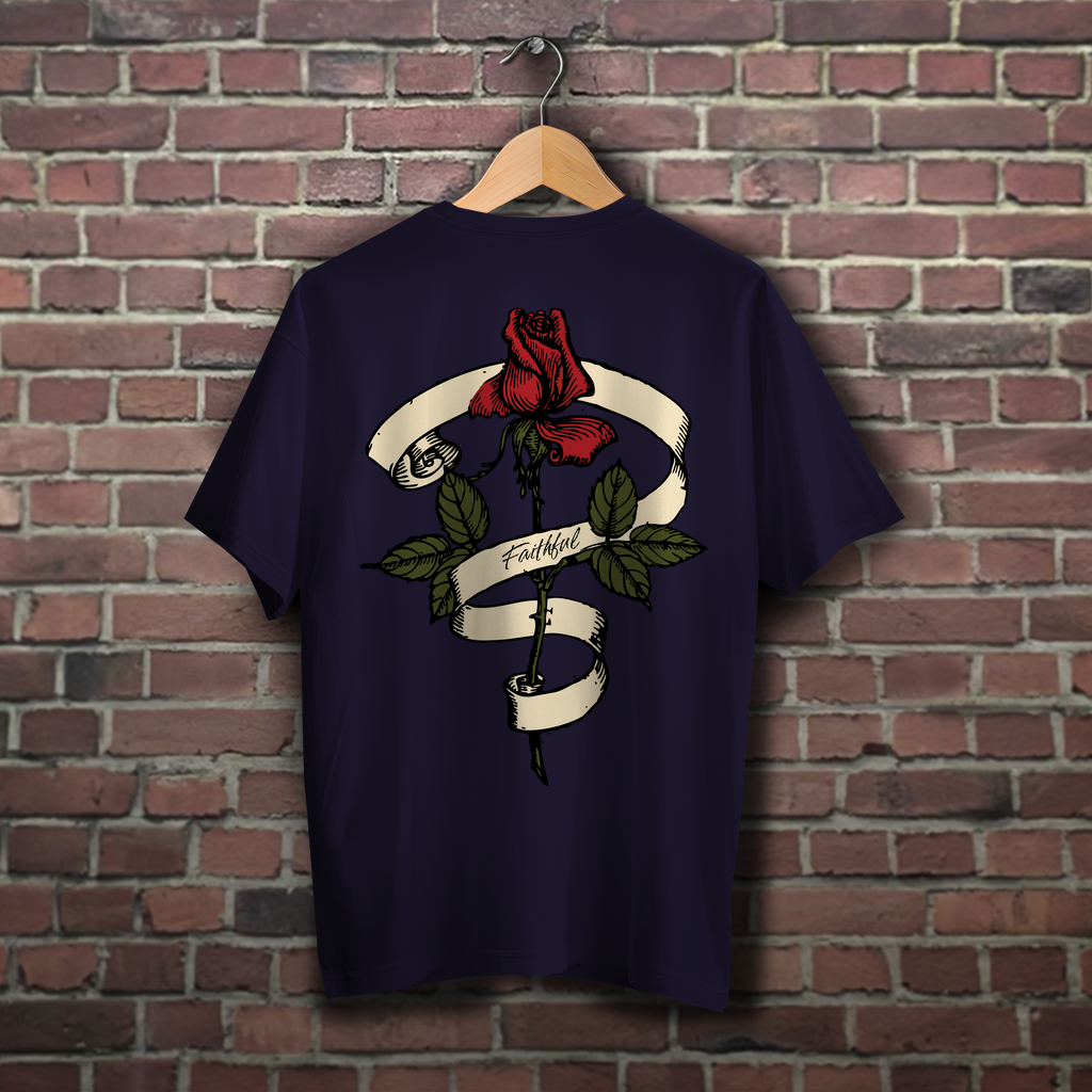 Oversize T-Shirt Faithful Rose