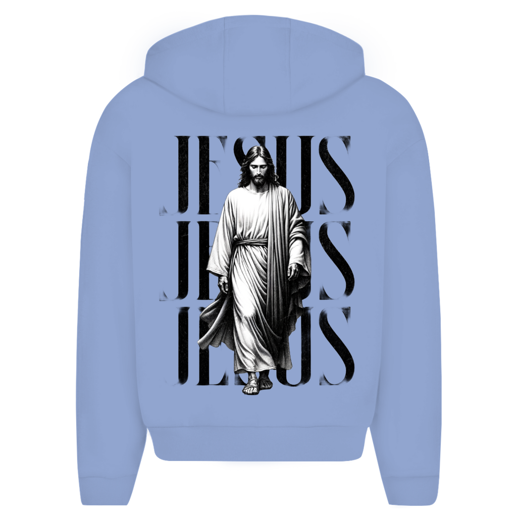 Herren Oversize Zipper Hoodie 3xJESUS