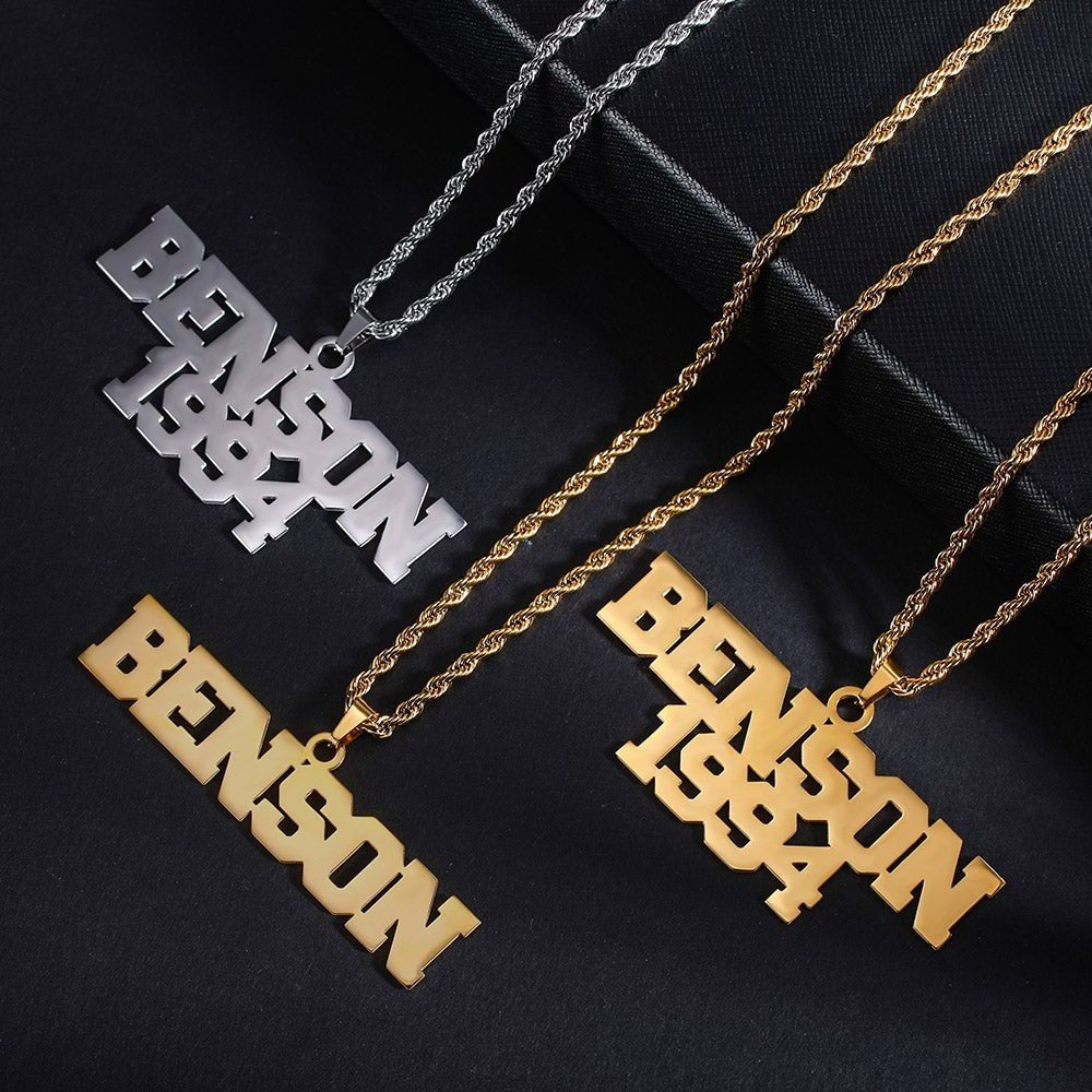 Personalisierbare Hip-Hop-Halskette