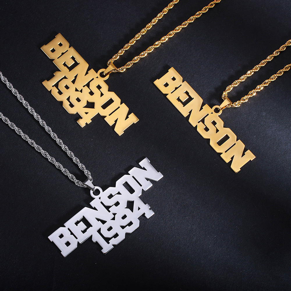 Personalisierbare Hip-Hop-Halskette
