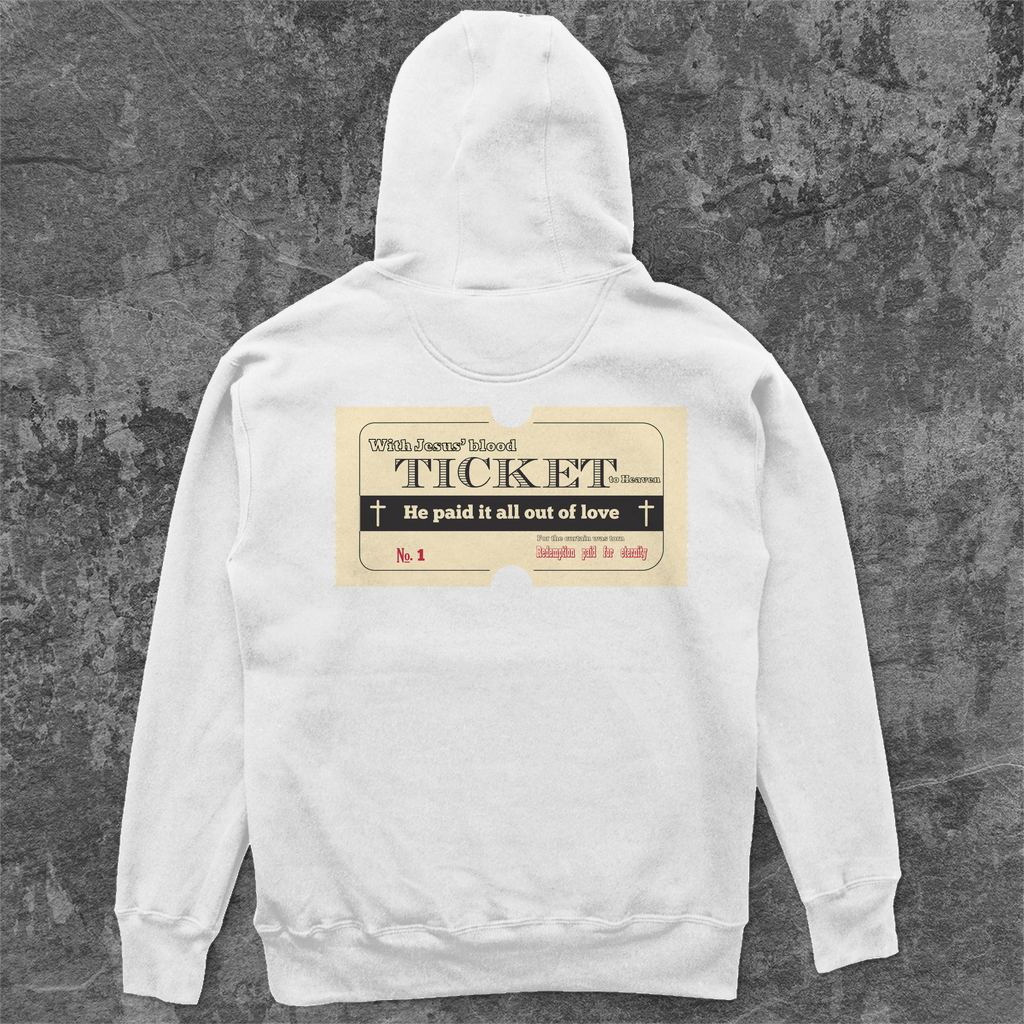 Unisex Oversize Hoodie Jesus' Blood Ticket