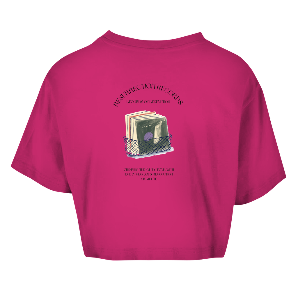 Damen Oversize Crop Top Christian Crates