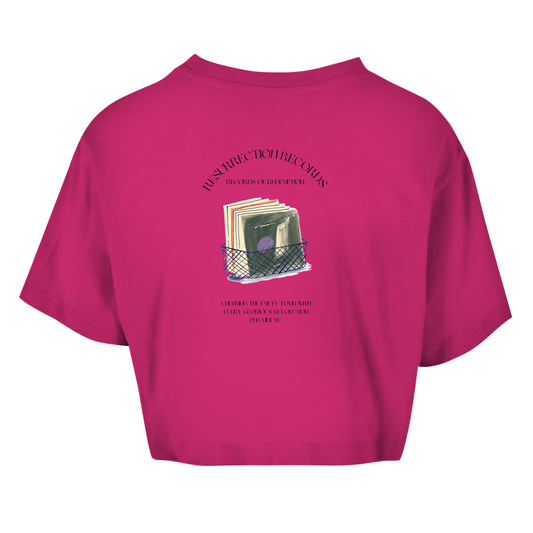 Damen Oversize Crop Top Christian Crates