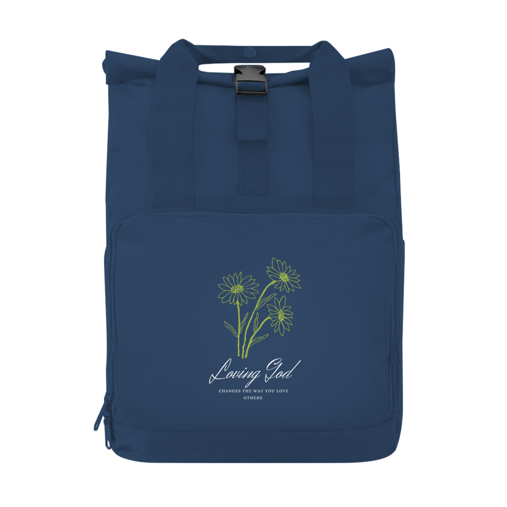 Rucksack mit Seitentasche Loving God