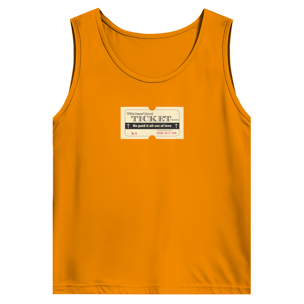 Herren Basic Tank Top Jesus' Blood Ticket