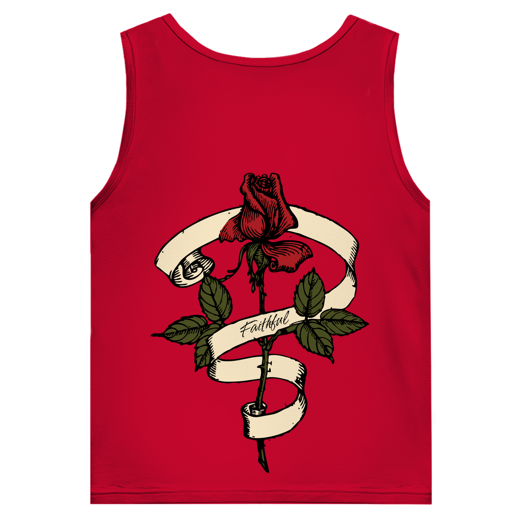 Herren Basic Tank Top Faithful Rose
