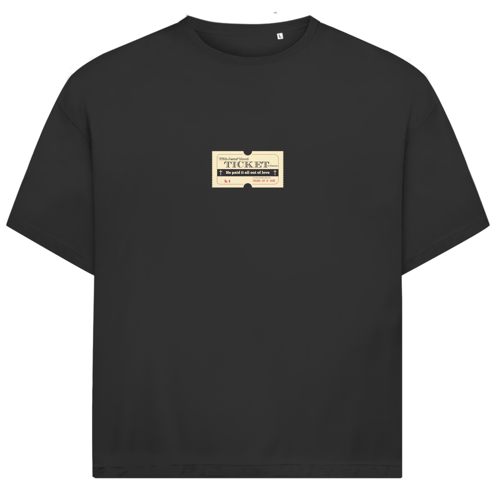 Jack and Jones Oversize T-Shirt Jesus' Blood Ticket