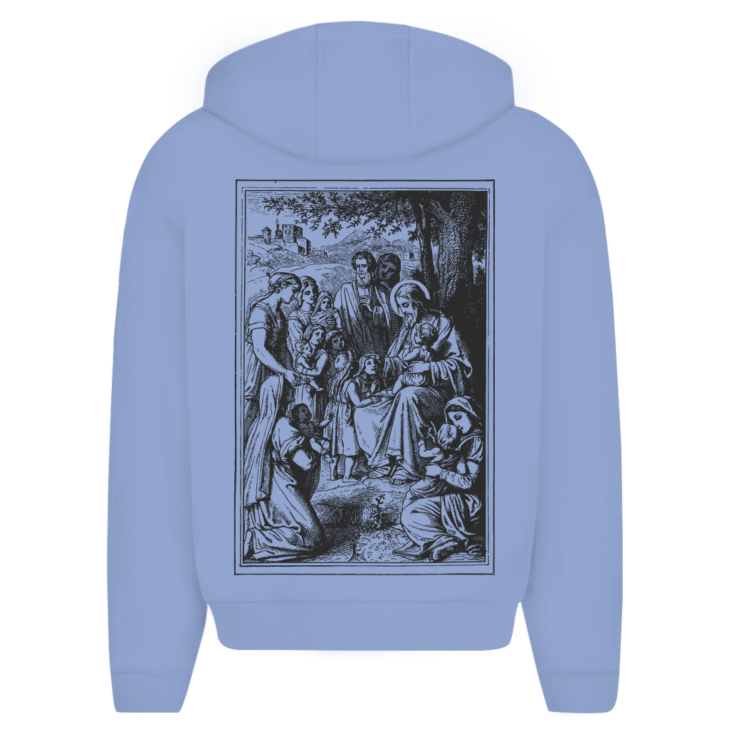 Herren Oversize Zipper Hoodie Savior's Cildren