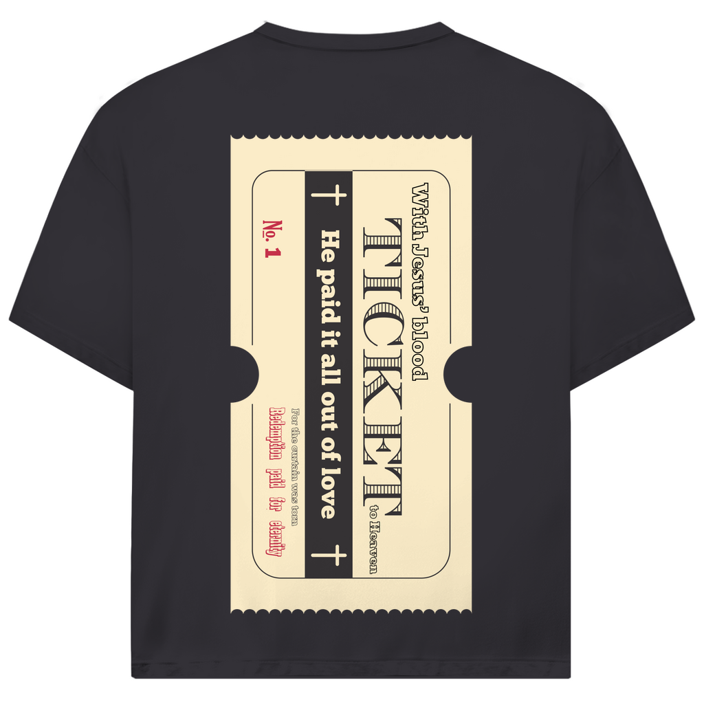 Jack and Jones Oversize T-Shirt Jesus' Blood Ticket