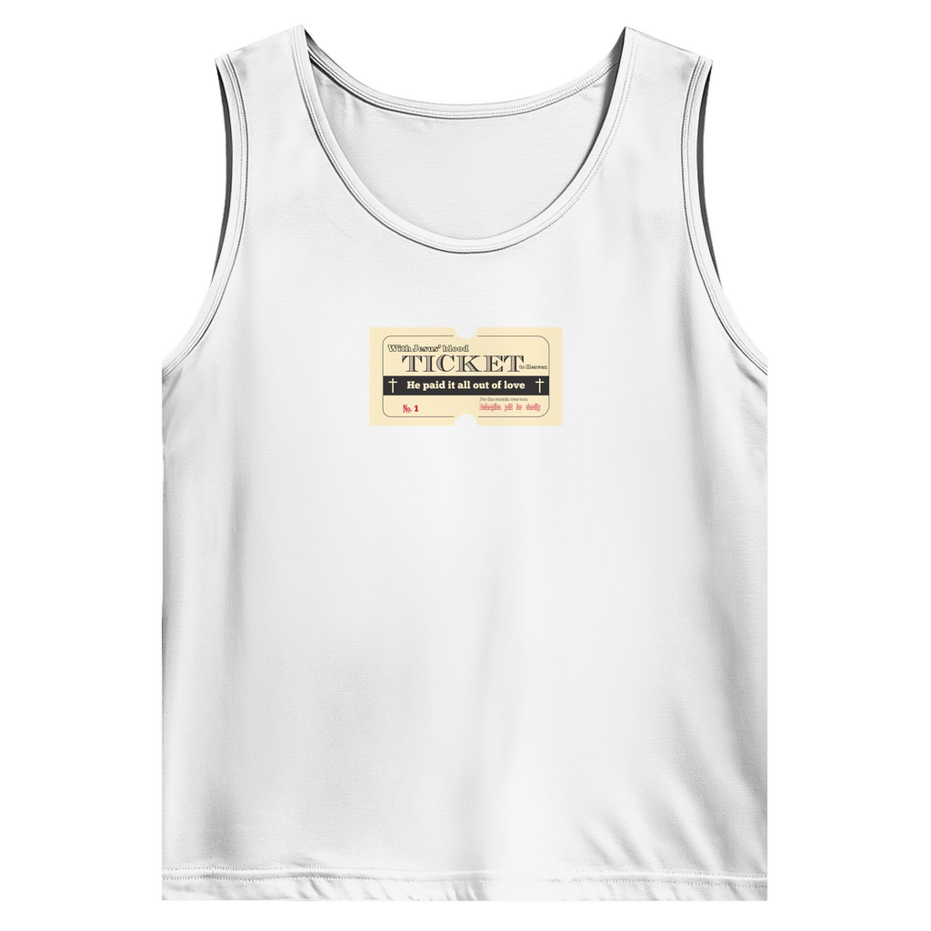 Herren Basic Tank Top Jesus' Blood Ticket