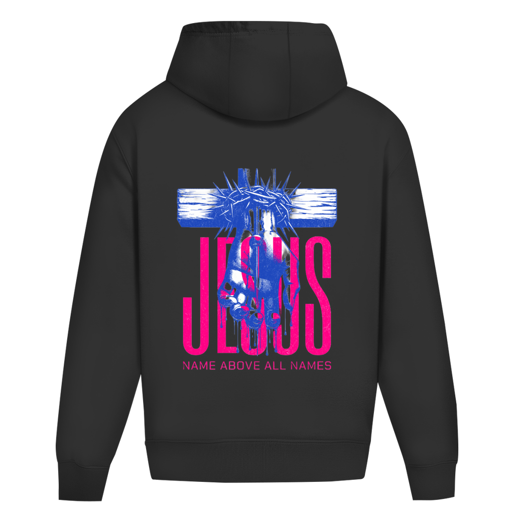 Oversize Hoodie Ohne Kordel Name above all Names