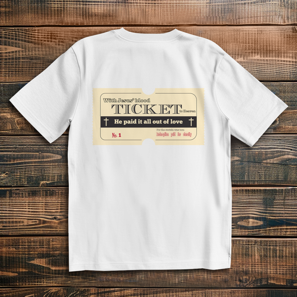 Oversize T-Shirt Jesus' Blood Ticket