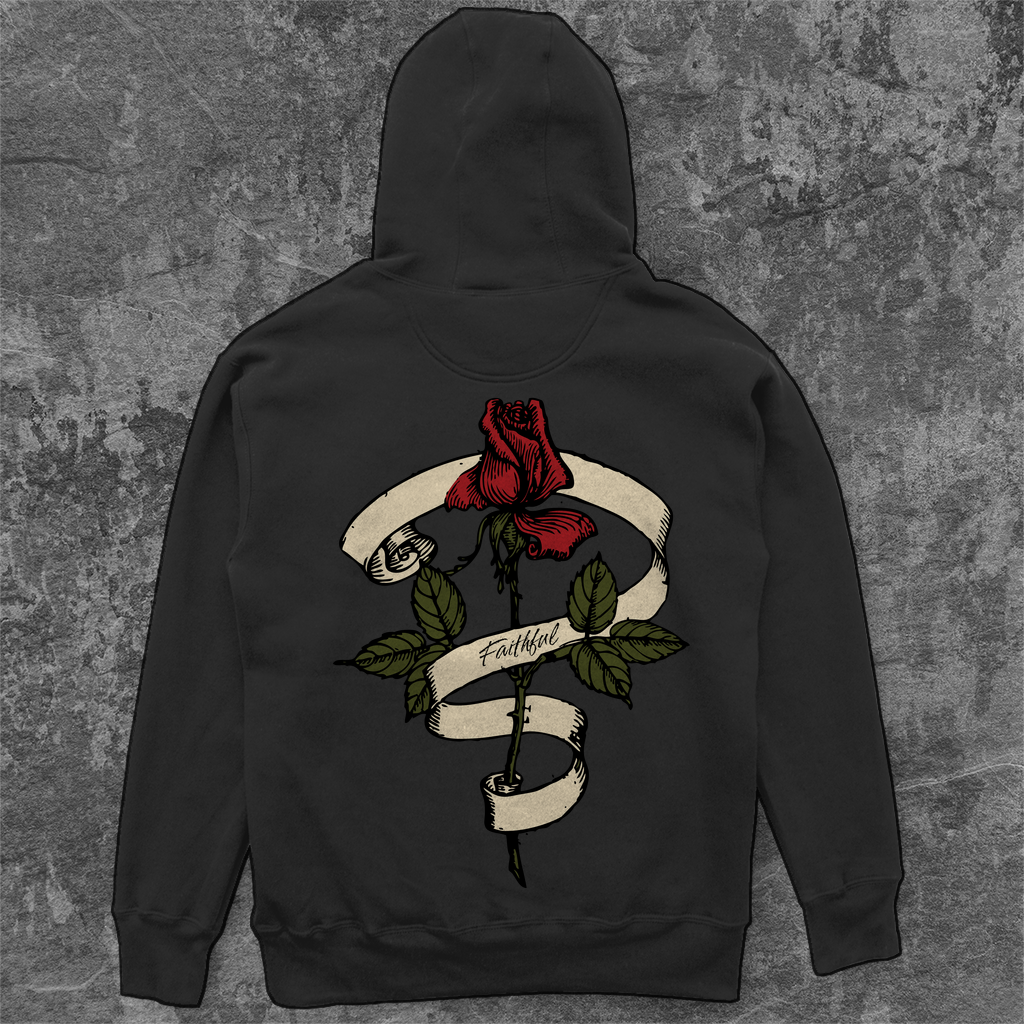 Unisex Oversize Hoodie Faithful Rose