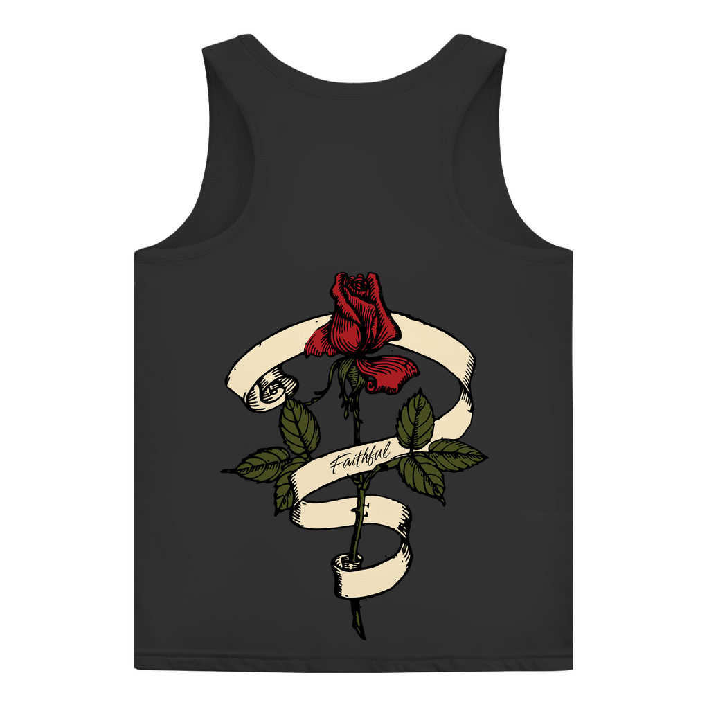 Damen Basic Tank Top Faithful Rose