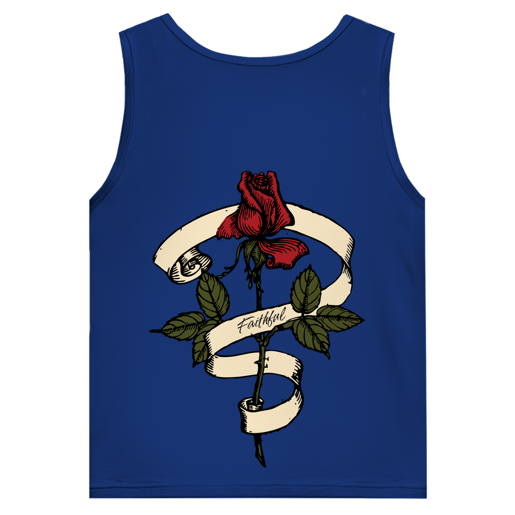 Herren Basic Tank Top Faithful Rose