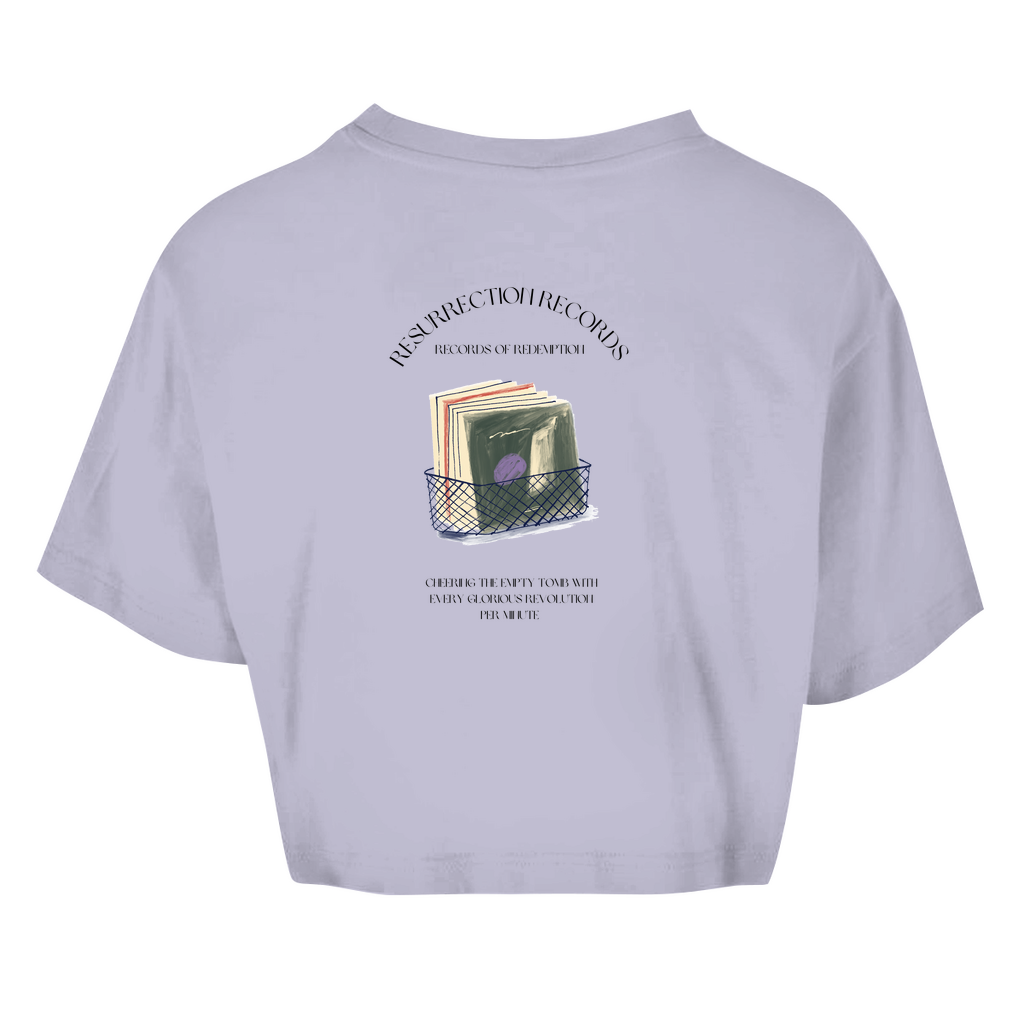 Damen Oversize Crop Top Christian Crates