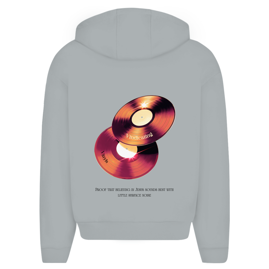 Herren Oversize Zipper Hoodie Vindicating Vinyls