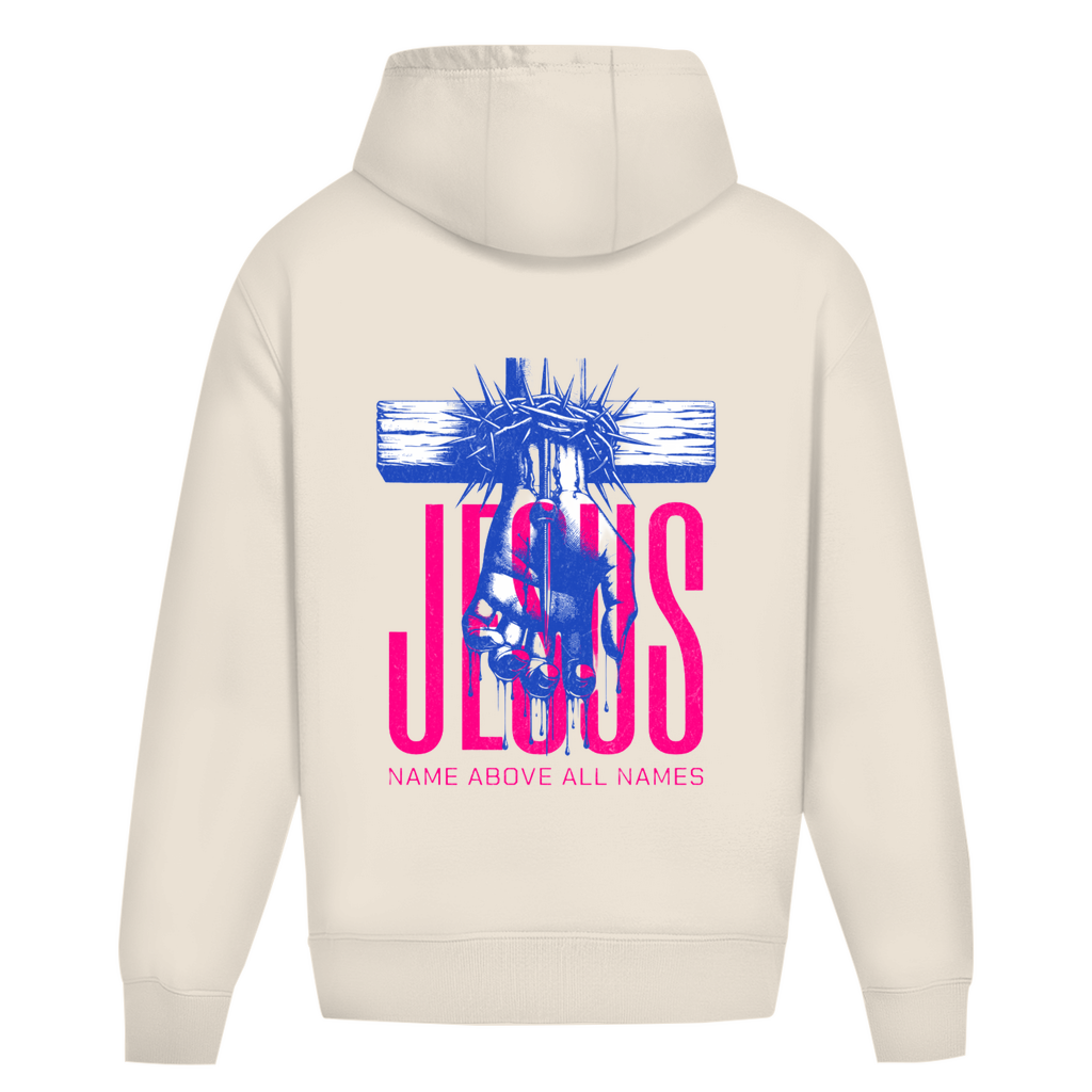 Oversize Hoodie Ohne Kordel Name above all Names