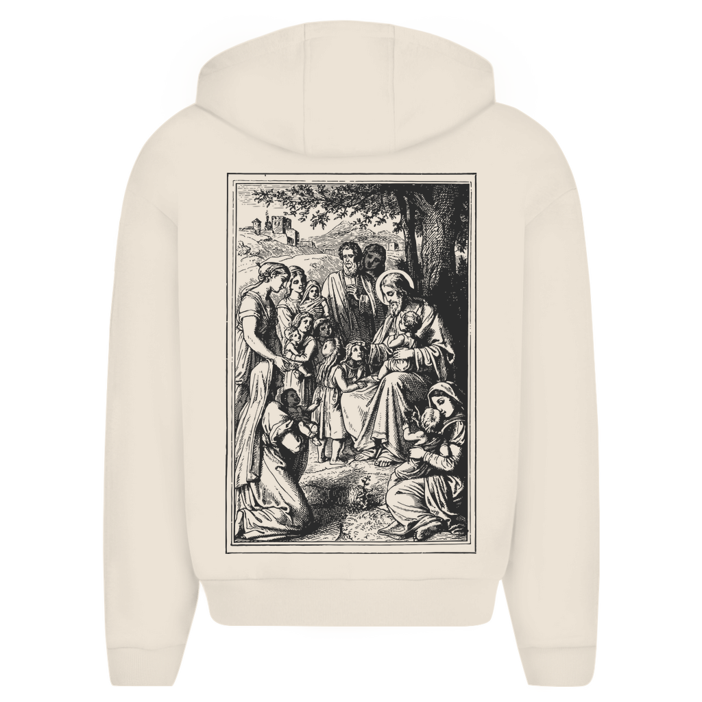 Herren Oversize Zipper Hoodie Savior's Cildren