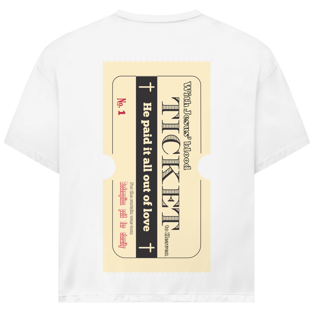 Jack and Jones Oversize T-Shirt Jesus' Blood Ticket