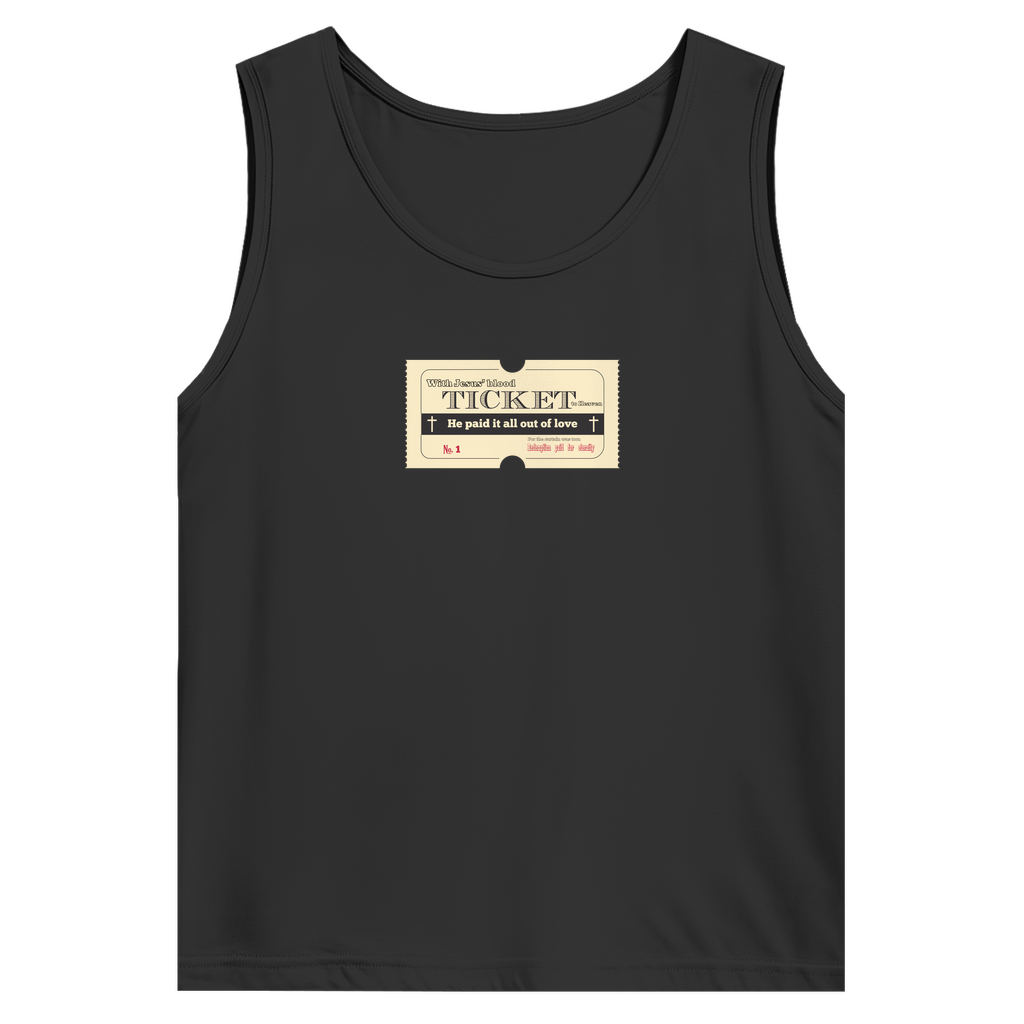 Herren Basic Tank Top Jesus' Blood Ticket