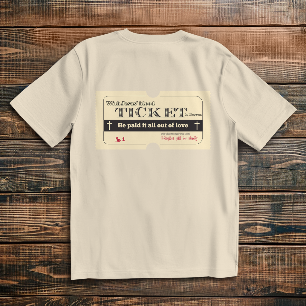 Oversize T-Shirt Jesus' Blood Ticket