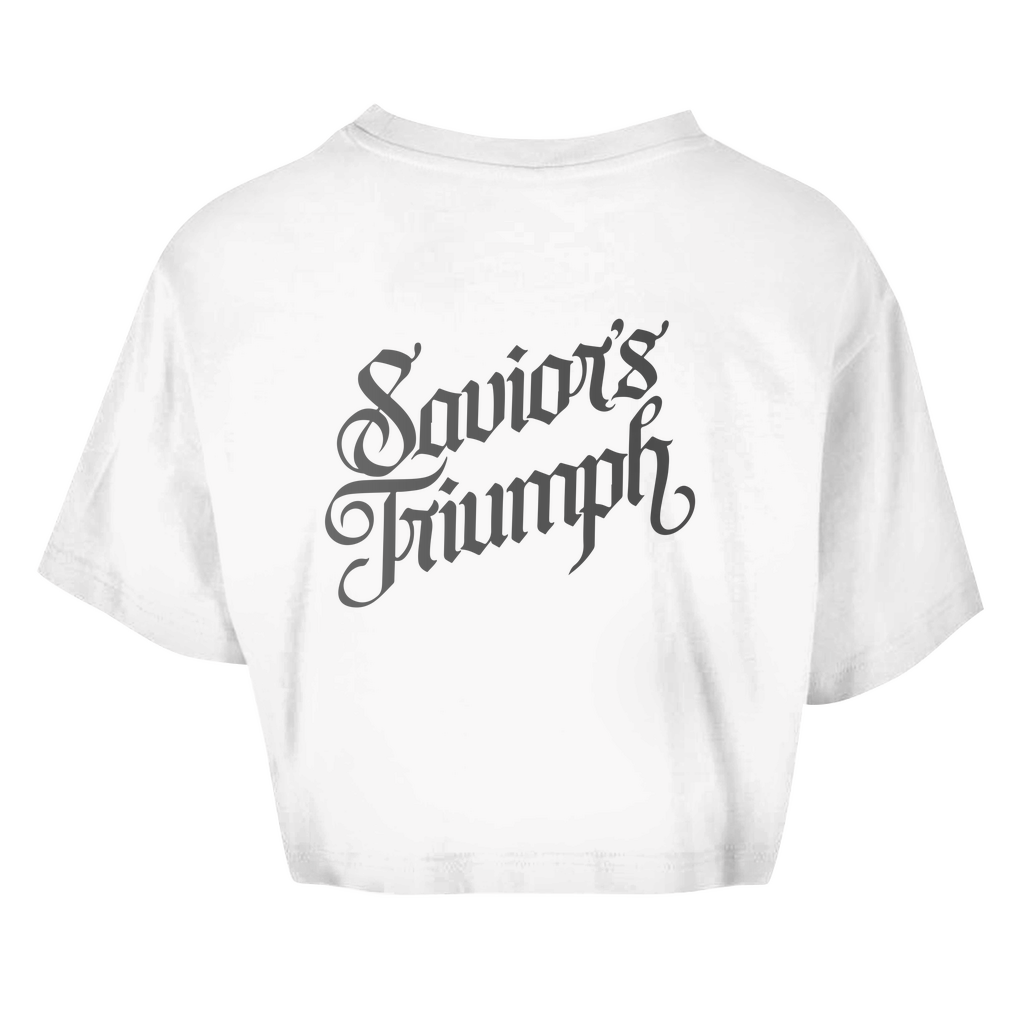 Damen Oversize Crop Top Saviors triumph