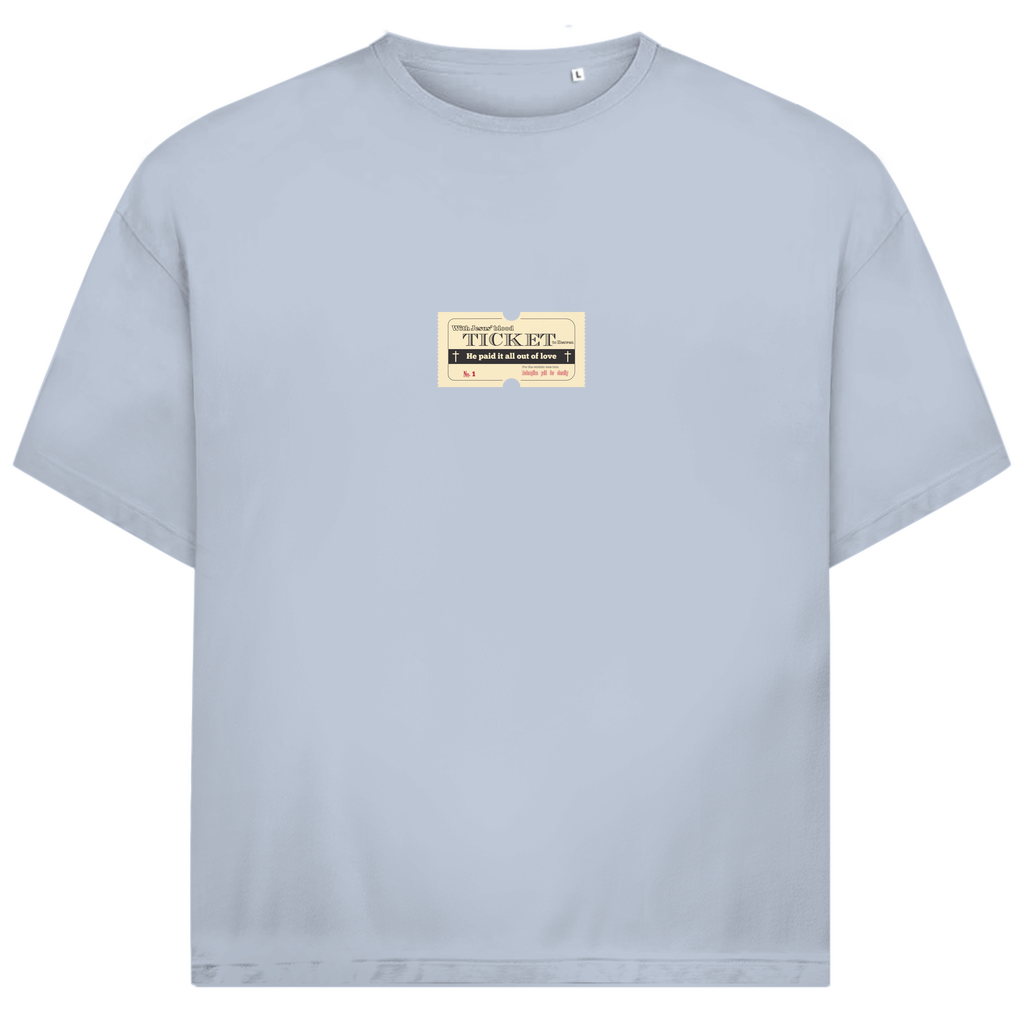 Jack and Jones Oversize T-Shirt Jesus' Blood Ticket