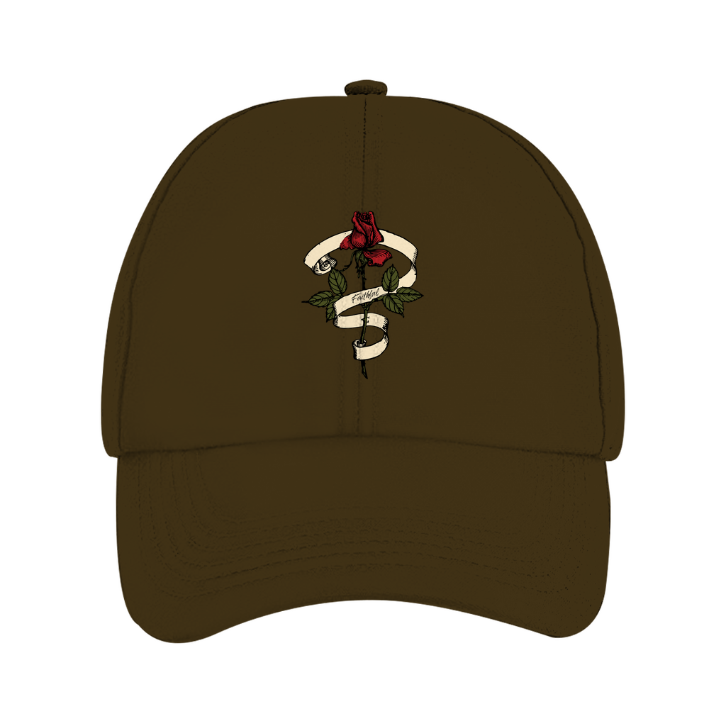 Dad Cap Faithful Rose