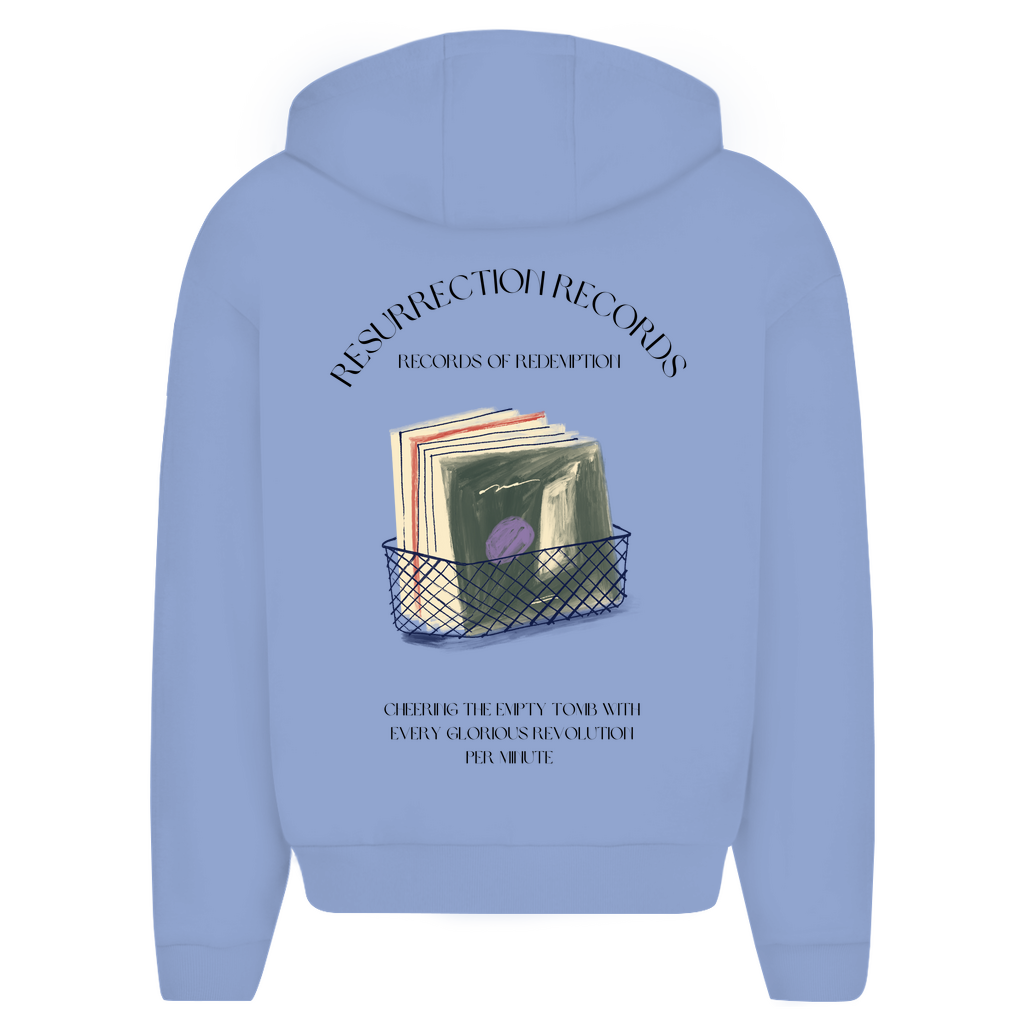 Herren Oversize Zipper Hoodie Resurrection Records