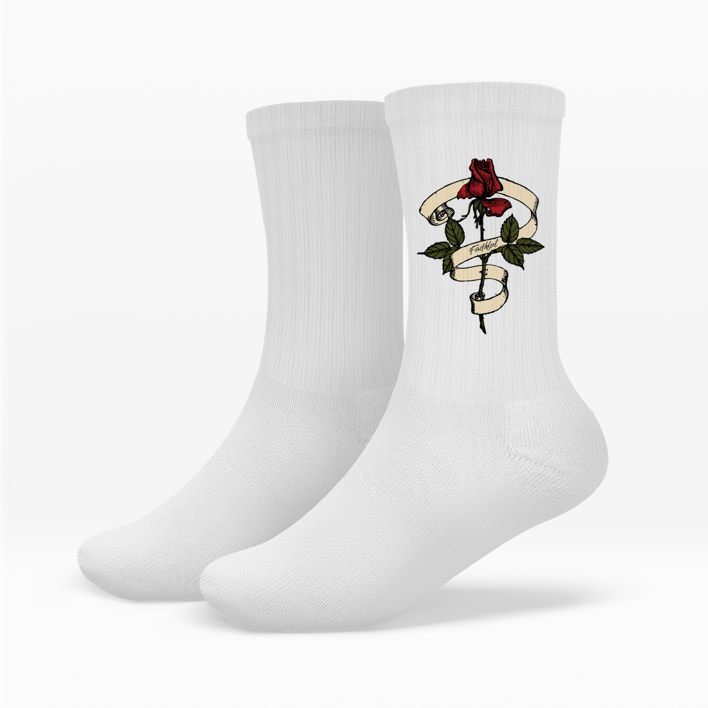 Socken Faithful Rose