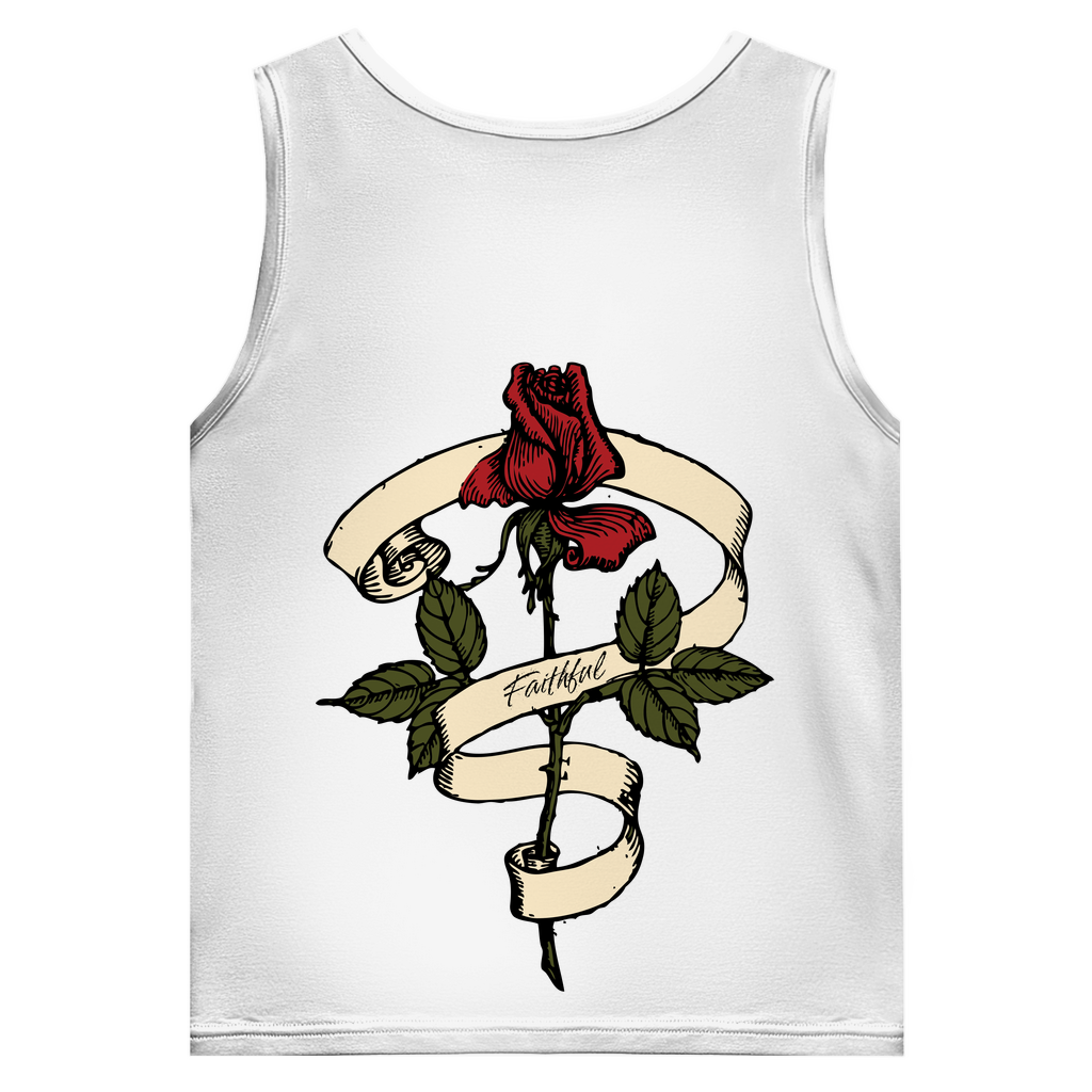 Herren Basic Tank Top Faithful Rose