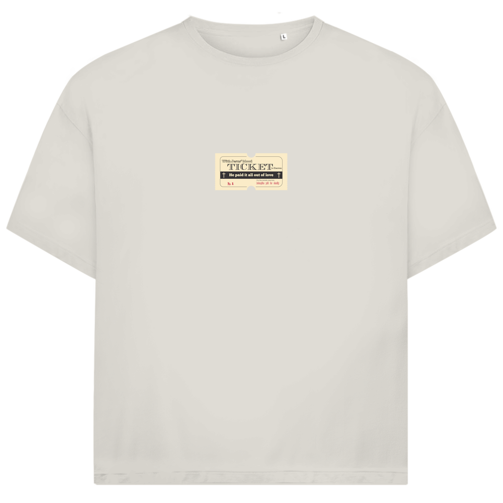 Jack and Jones Oversize T-Shirt Jesus' Blood Ticket