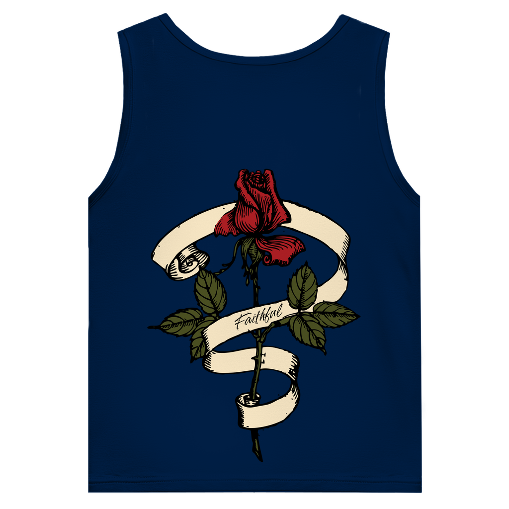 Herren Basic Tank Top Faithful Rose