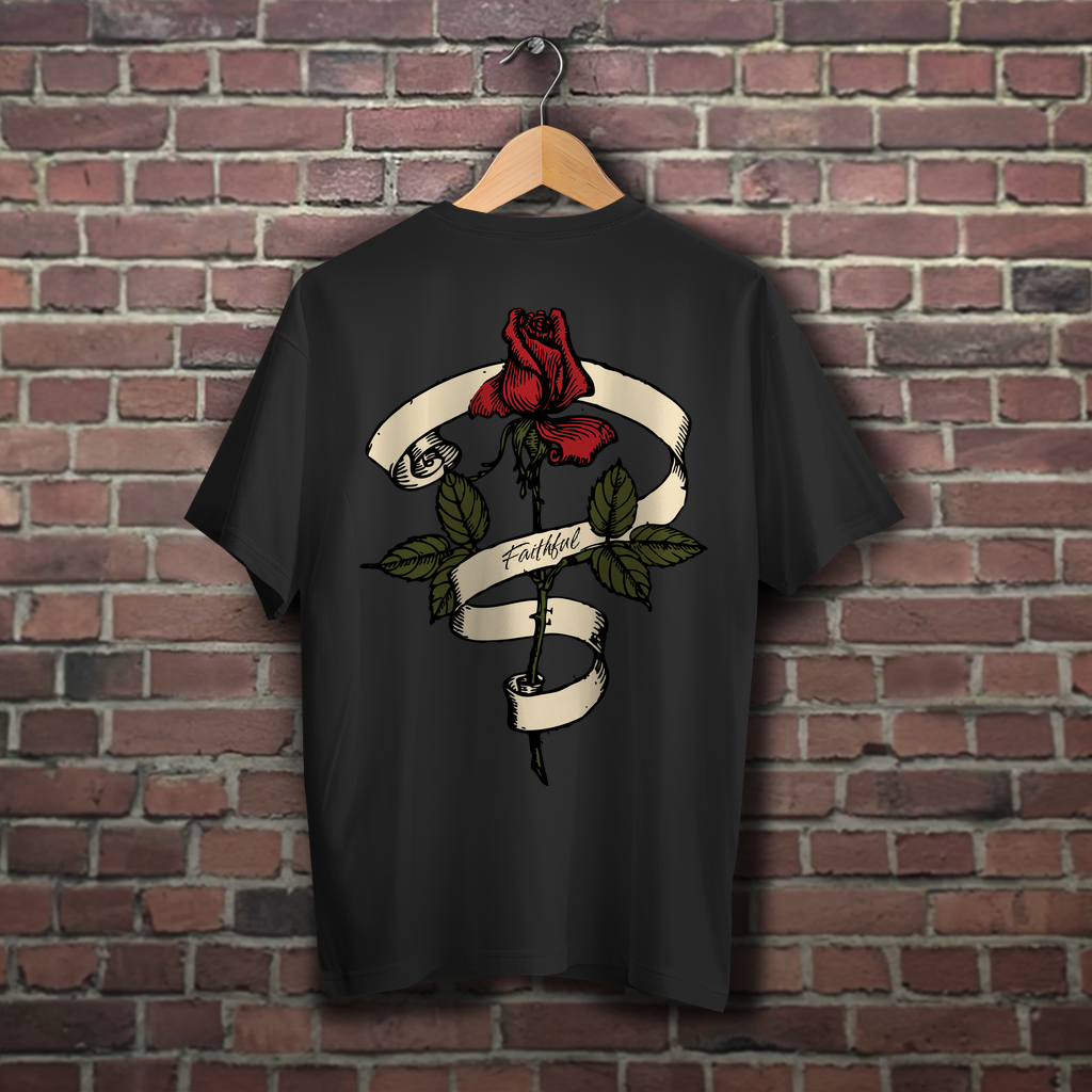 Oversize T-Shirt Faithful Rose
