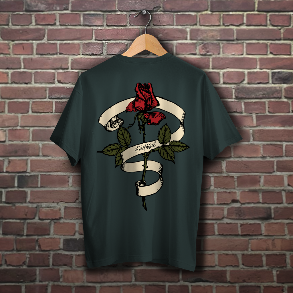 Oversize T-Shirt Faithful Rose