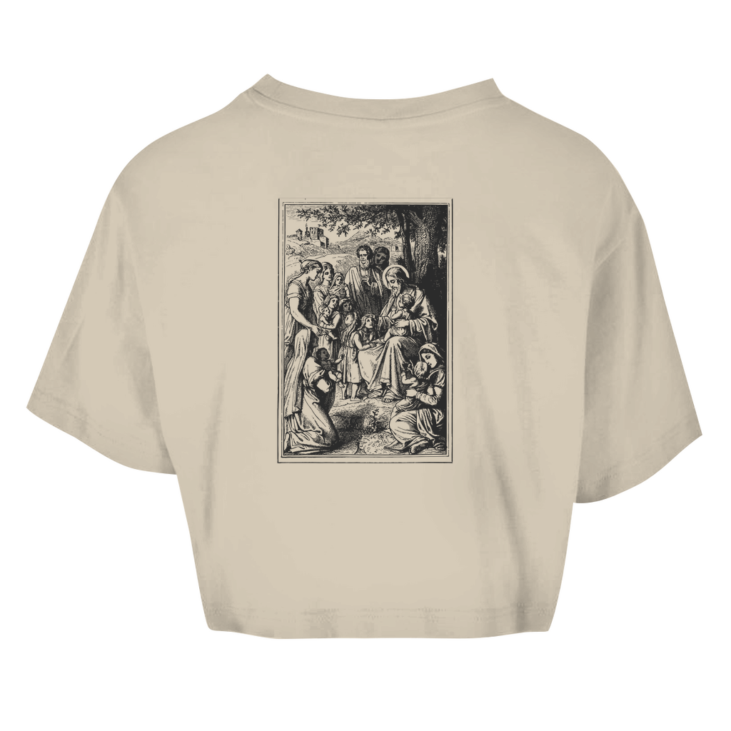 Damen Oversize Crop Top Savior's Cildren