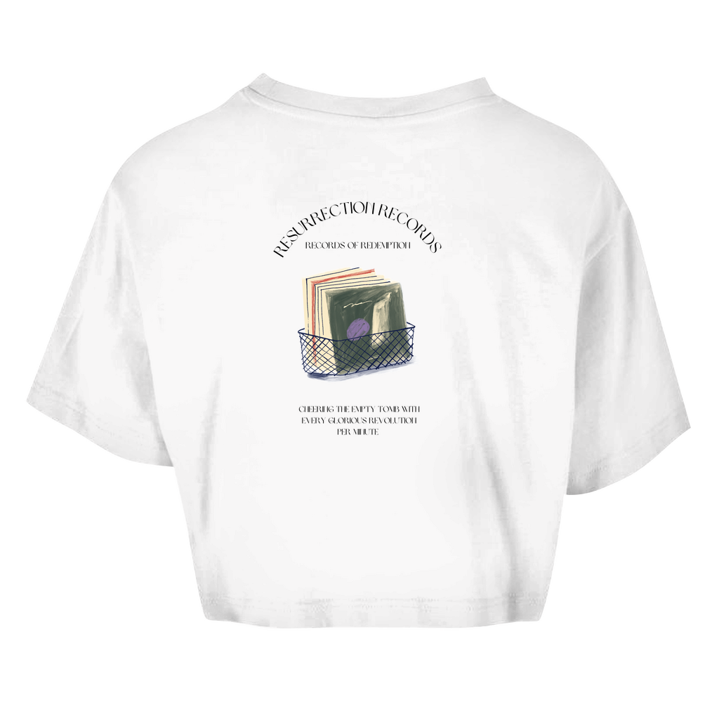 Damen Oversize Crop Top Christian Crates