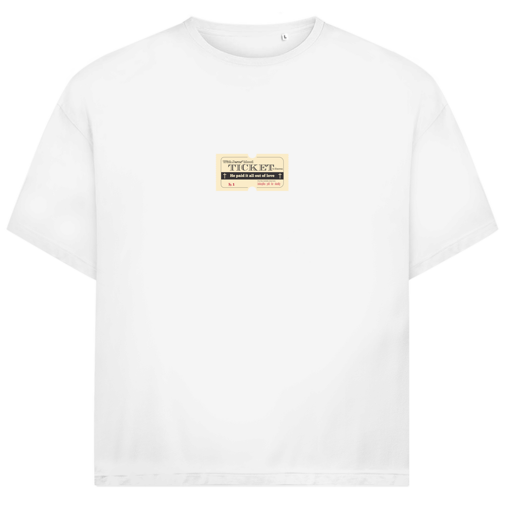 Jack and Jones Oversize T-Shirt Jesus' Blood Ticket