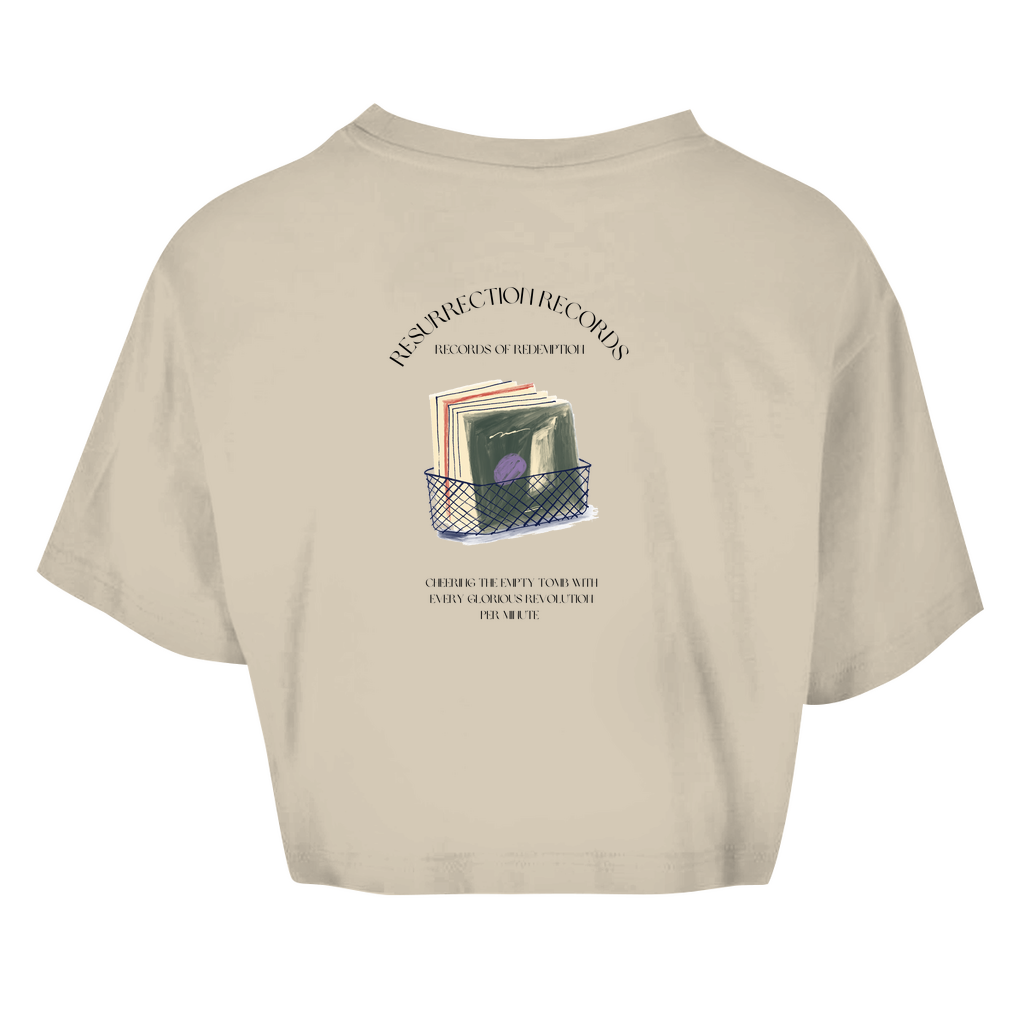 Damen Oversize Crop Top Christian Crates