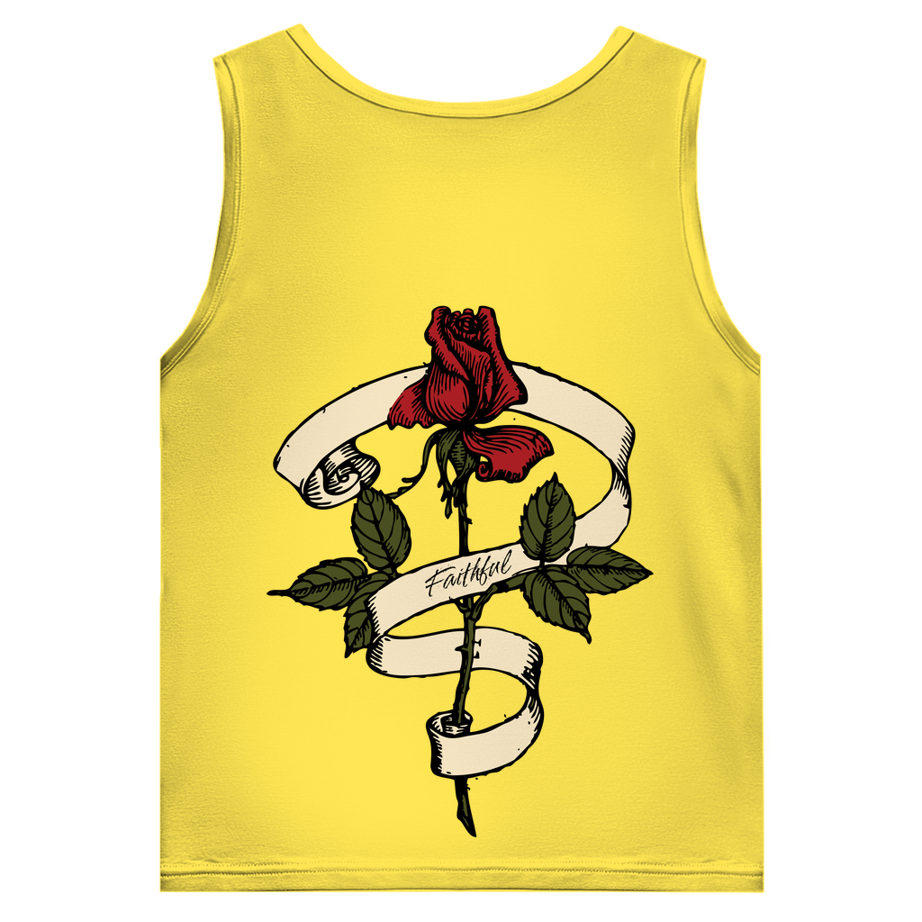 Herren Basic Tank Top Faithful Rose