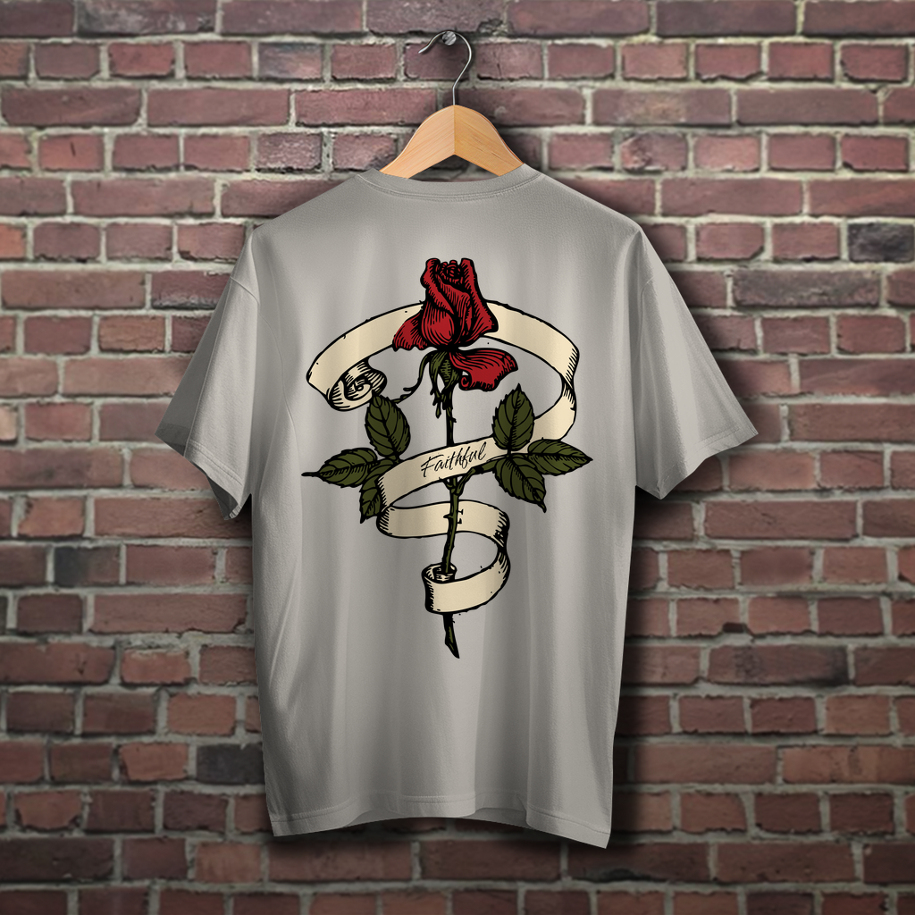 Oversize T-Shirt Faithful Rose