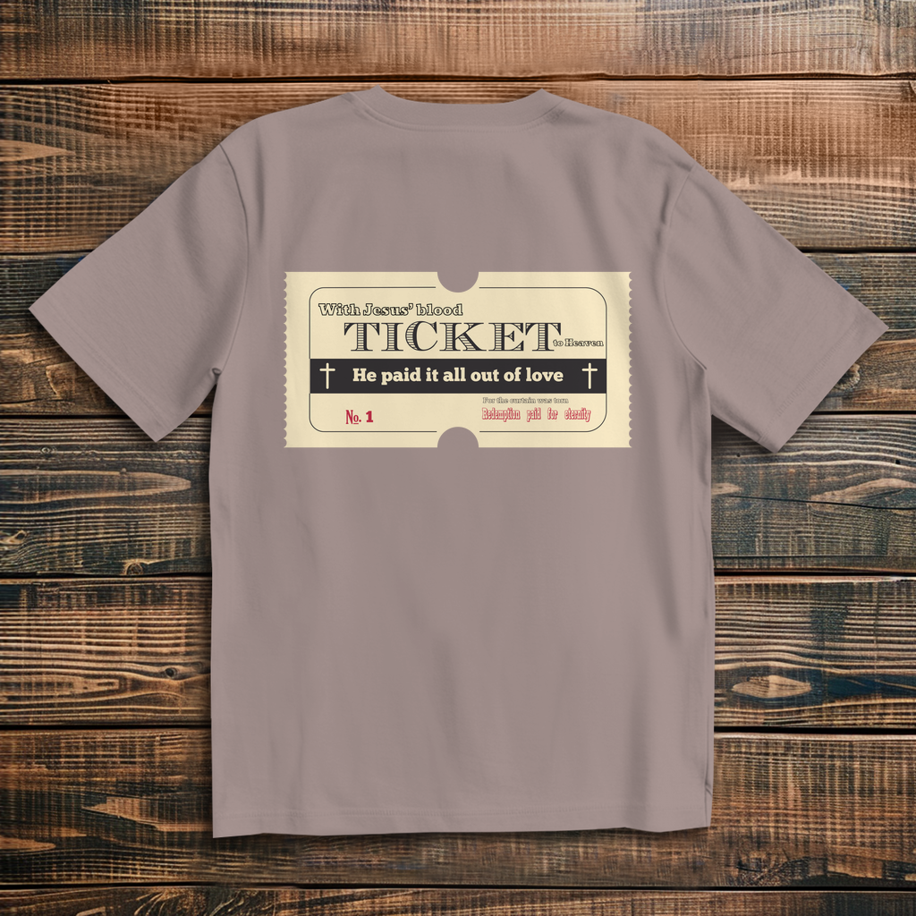 Oversize T-Shirt Jesus' Blood Ticket
