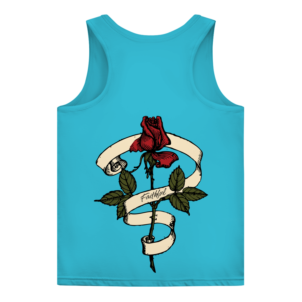 Damen Basic Tank Top Faithful Rose