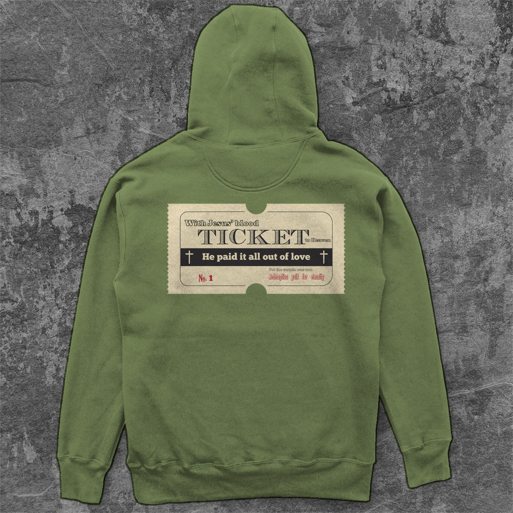 Unisex Oversize Hoodie Jesus' Blood Ticket